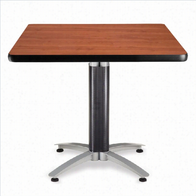 Ofm Mesh Basis 36 Square Tabble In Cherry