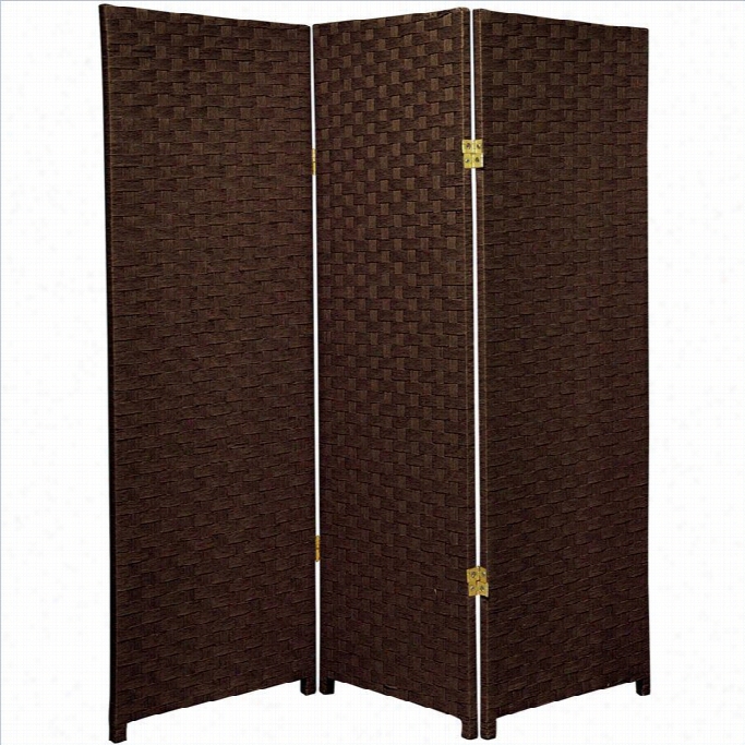 Oriental Furniture 4 ' Tall Room Divider In Dark Mocha