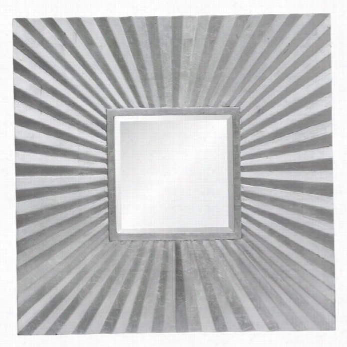 Renwil Sonnen Mirror In Silver Lea