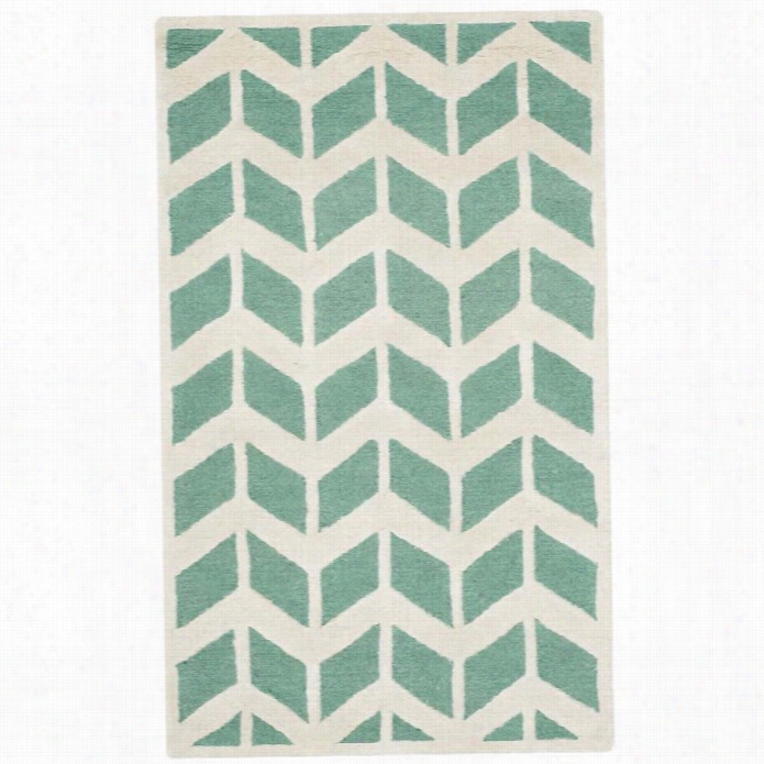 Saafvieh Cambridge Teal Transitional Rug - 9' X 12'