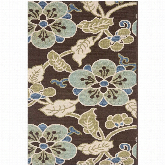 Safaavieh Veranda Chocolate Indoor Outdoor Rug - 2'7 X 5