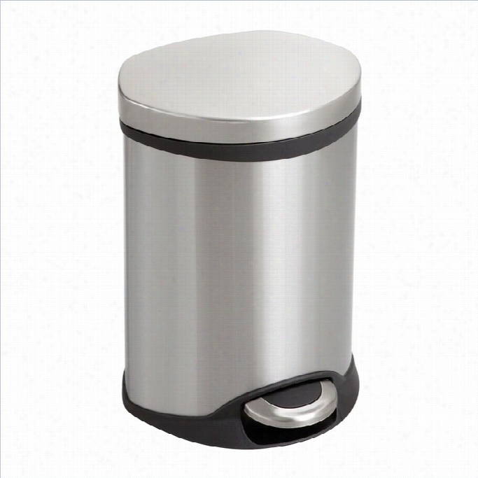 Safco Stepon Medical Receptacle - 1.5 Gallon In Sttainless Steel