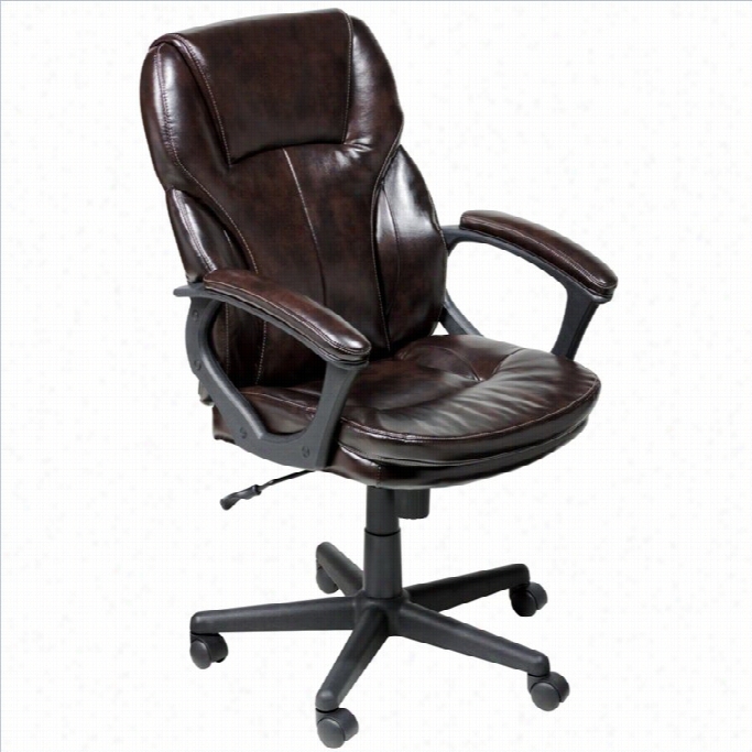Sert Amanager Office Chair In Brownp Uresoft Faxu Leather