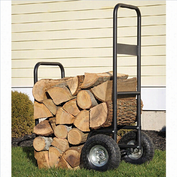 Sheltrlo Gic Haul It Wood Mover Rolping Firewood Cart In Black