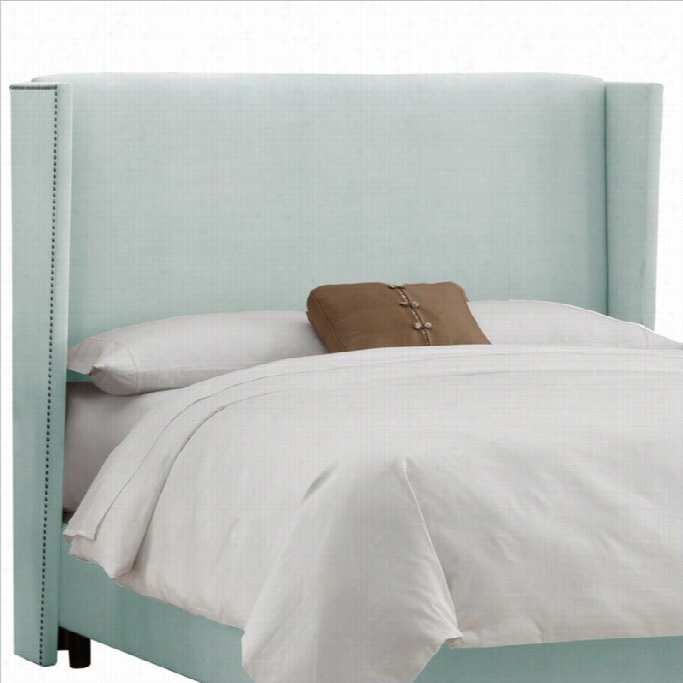 Skyline Furniture Wingback Panel Headboard In Pool-full