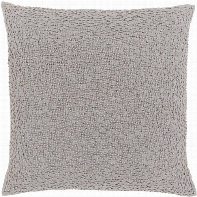 Surya Eliza Poly Fill 20 Square Pullow In Taupe