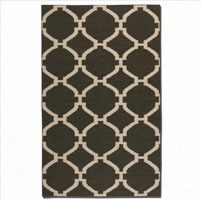 Uttermost Bermuda Wool Rug In Chharcoal-5 Ft X 8 Ft