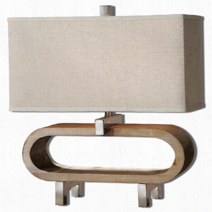 Uttermost Medea Wood Accent Lamp