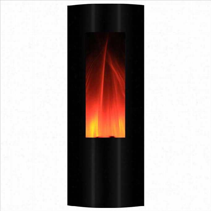 Yosemite Tower 42 Wall-mount Electric Fireplace In Black