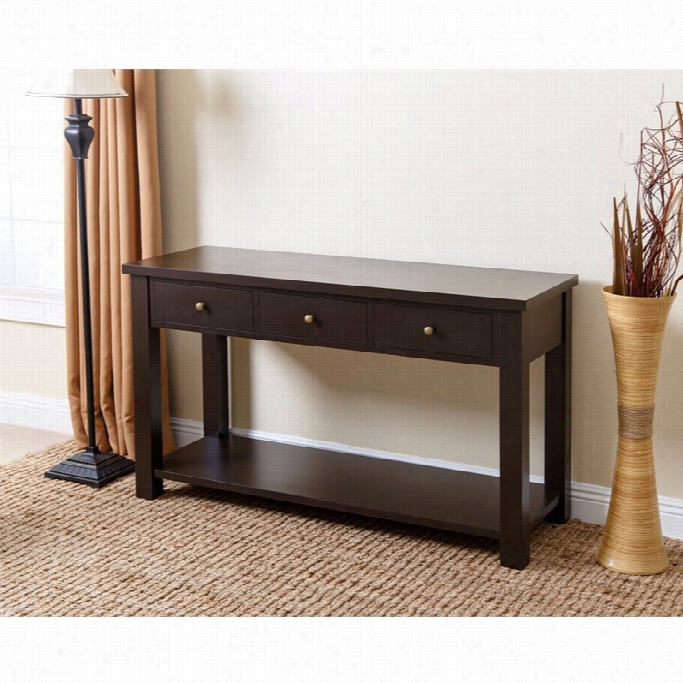 Abbyson Living 52 Tv Stand With 3 Drawers Inespresso Black