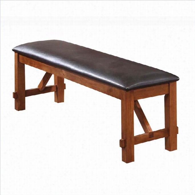 Acme Furniture Apollo Bench In Walnut