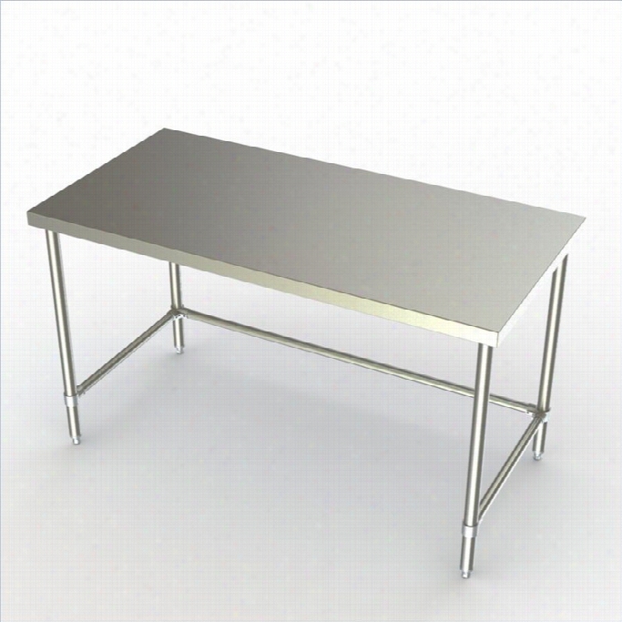 Areo Manufaccturing Deluxew Ork 24x 24 Table In Stainless Steel