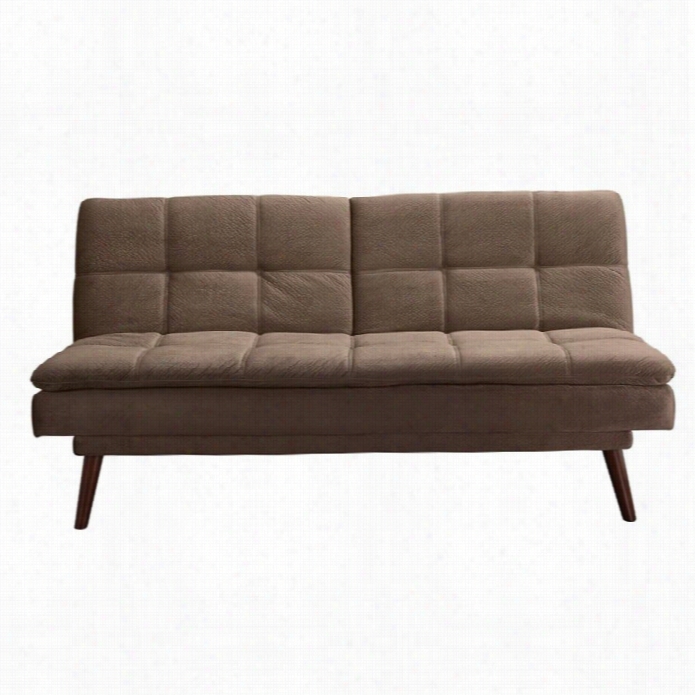 Ameriwood Premium Bex Fabrci Ocnvertible Sofa In Brown