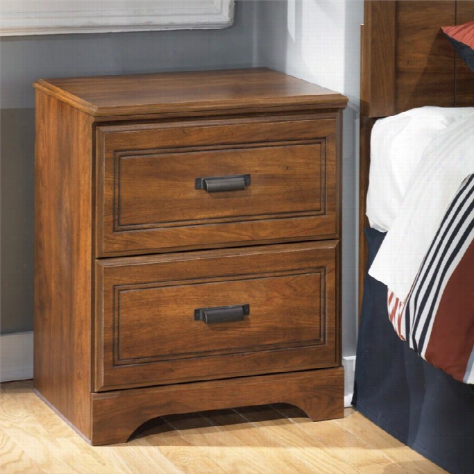 Ashley Barchan2 Drawer Wood Nkghtstand In Brown