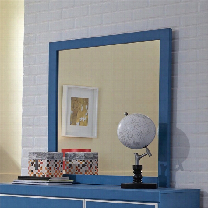 Ashleey Bronkllysquare Mirror In Blue