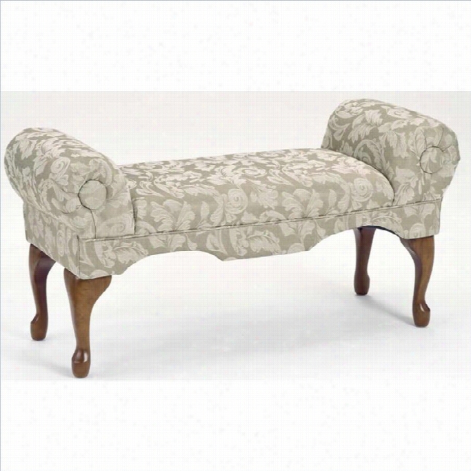 Bernards Traditional Boudoir Bench In Ivory