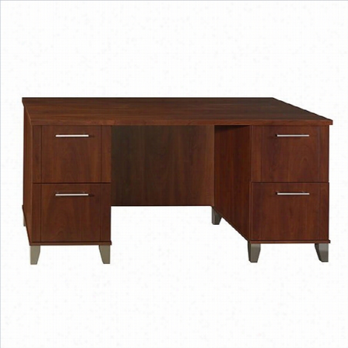 Bush Somerset Collection 60 Wood Computer Desk In Hansen Cherry