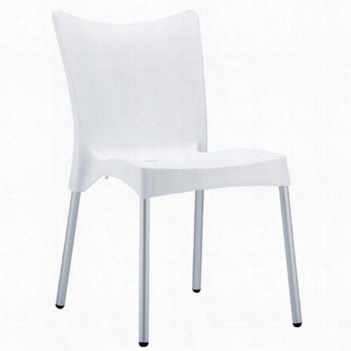 Compamia Julieettte Resin Dining Chair In White