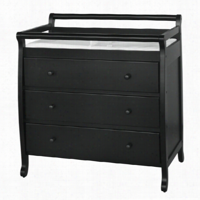 Davinci Emily Pine Woodd 3-drawer Changing Table In Ebony