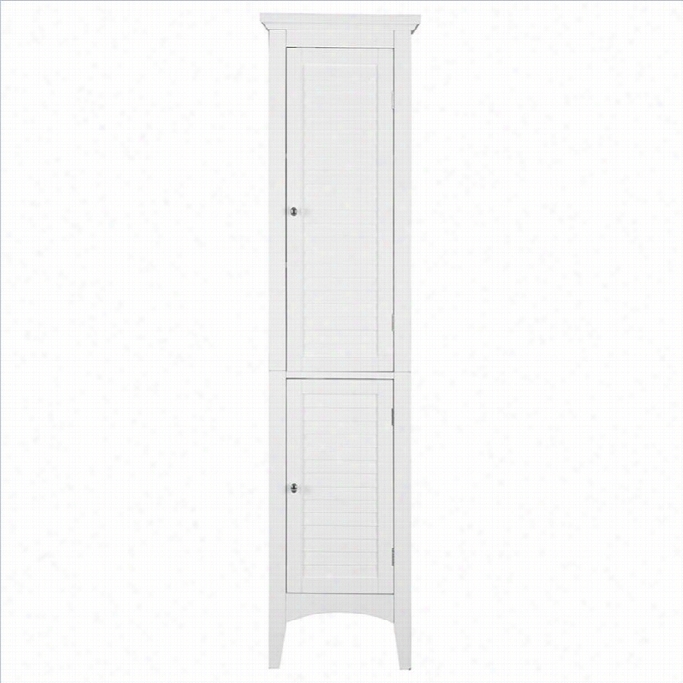 Elegant Home Fashions Slone 63 2-door Linen Tower In White