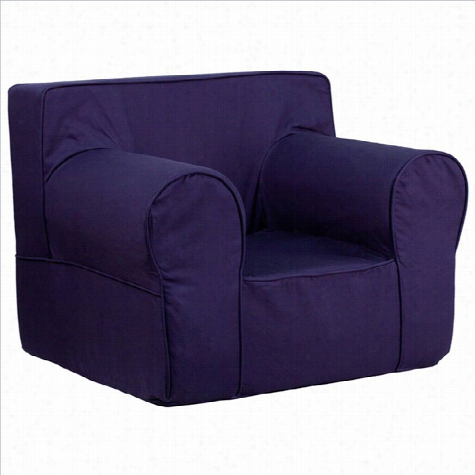 Flash Furniture Oversized Kids Chair In Navy Blue