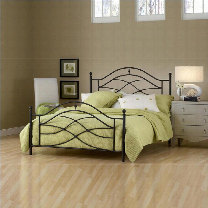 Hillsdale Cole Bed In Black Twinkle F Inish-twin