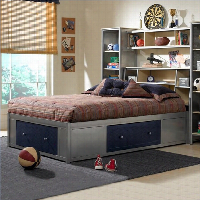 Hillsdale Unniversal Youth Storage Platform Bed With Bookcase Hsadboard-twin