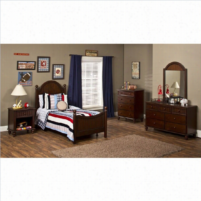 Hillsdale Westfield 5 Pi Ece Bedrooom Set In Es Presso Finish-twin