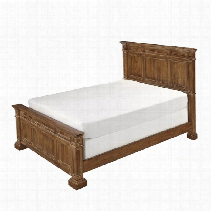 Hom E  Styles Americcana Panel Bed In Natural-queen