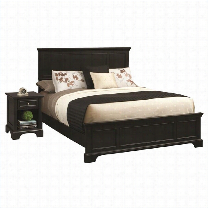 Home Styled Bedford King Bed With Ni Ght Stand In Negro