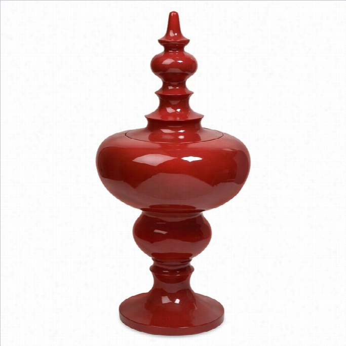 Imax Corporation Small Red Lidded Urn