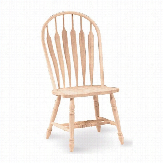 International Concepts Unfinished Windsor Dining Chair