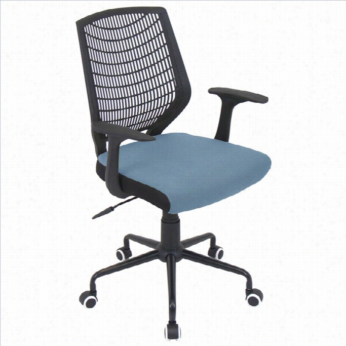 Lumisource Netting Offic E Chair In Black And Blue