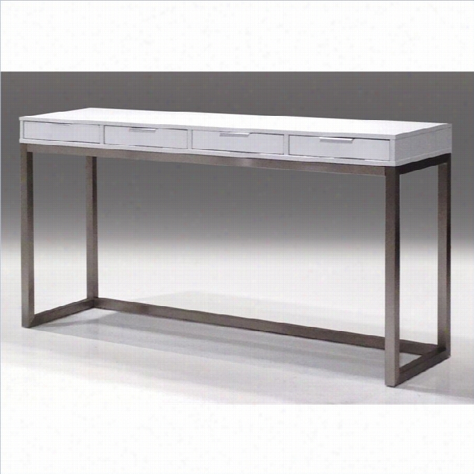 Mobital Palco Sofa Table In High Gloss White