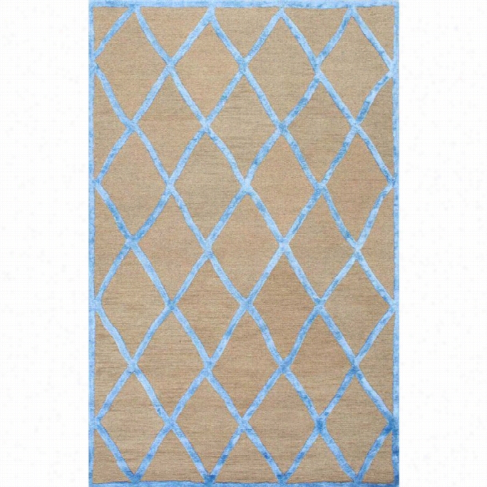 Nuloom 7' 6 X 9' 6 Hand Tufted Seekey Rug In Blue