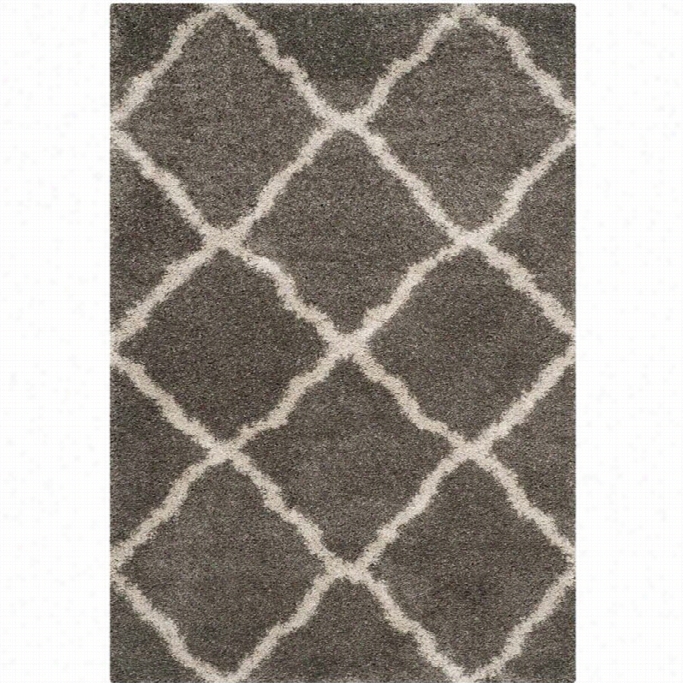 Safavieh Belize Sjag Grey Shag Rug - 4' X 6'