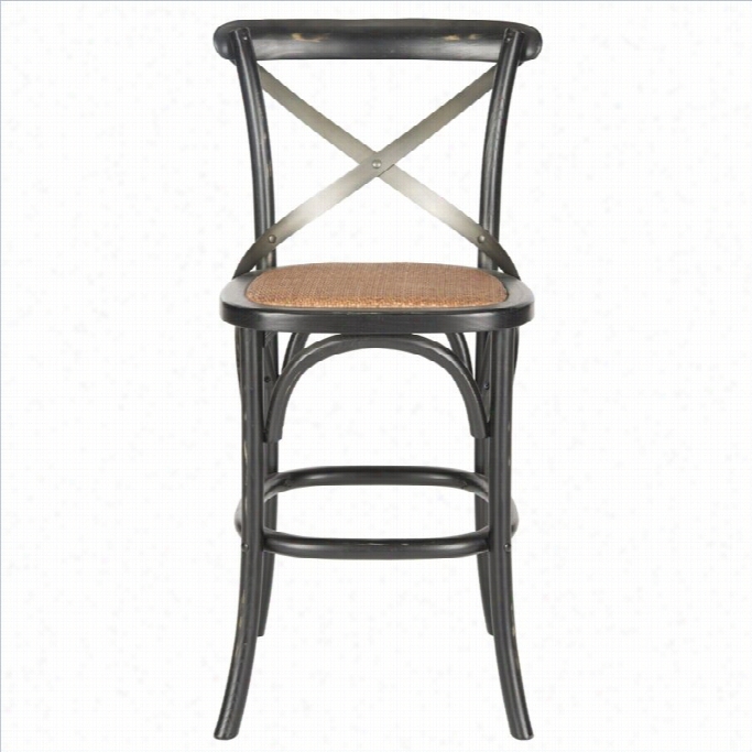 Safacieh Eleanor Oakwood 24 Counterstool In  Hickory