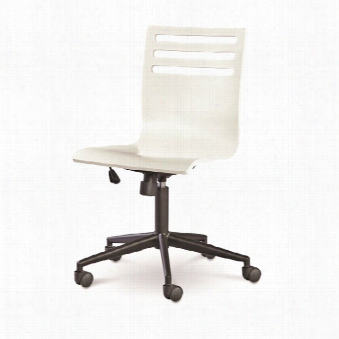 Smartstuff Classics 4.0 Swivel Desk Office Chair In Summer White