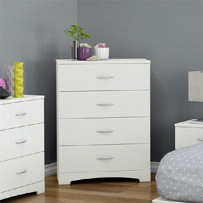 South Shore Step One 44 Drawer  Wood Chest In White