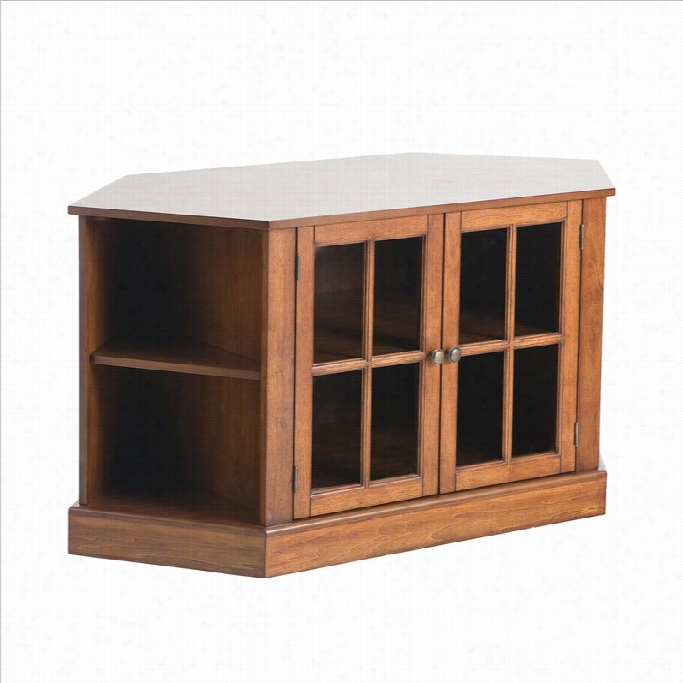 Southern Enterprises Parkridge Coner Media Stand In Walnut