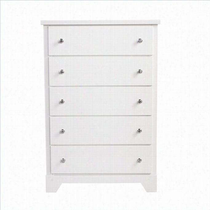 Support Furniture Marilyn 55 Drawer Chest In Glossy  White