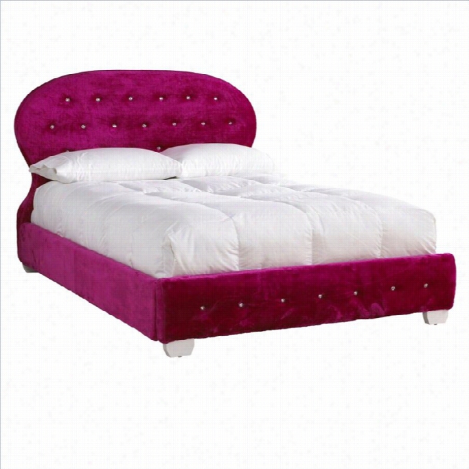 Standard Furniture Marilyn Pholstered Bed Wtih Pillowsin Watermelon