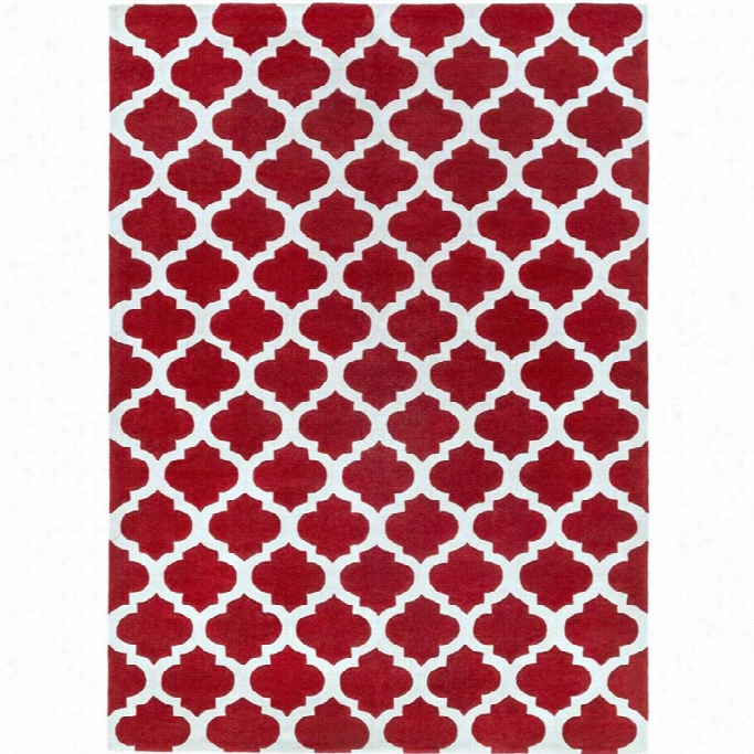 Surya Cospoolutan 8' X 11' Hand Tfuted Rug In Red