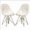 Baxton Studio Tufted Dining Chair in White (Set of 2)