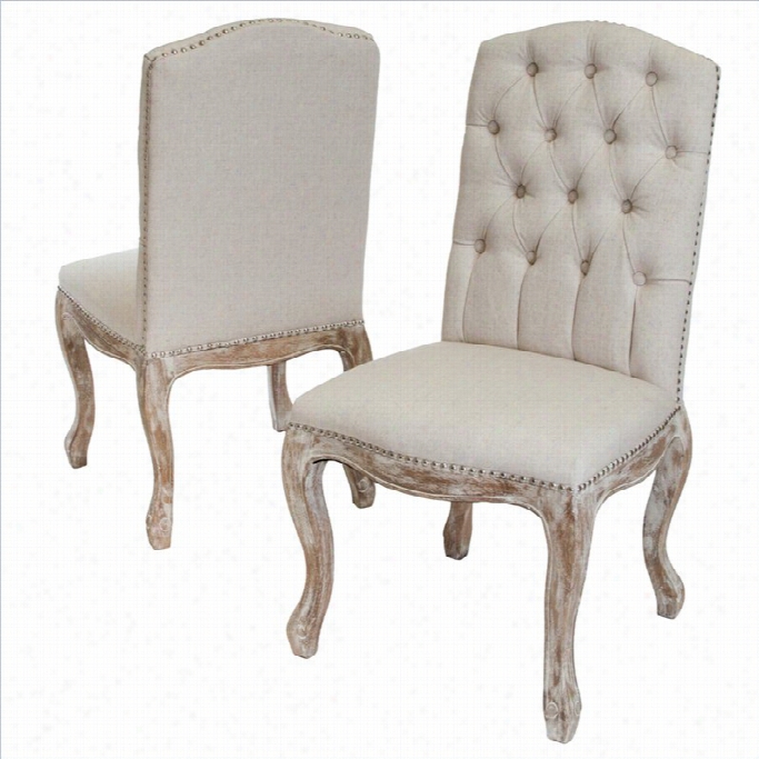 Trent Home Jack Dining Chairs In Beige (seg Of 2)