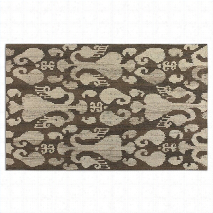 Utterkost Sepino Wool Rug In Coffee Brown-5 Ft X 8 Ft