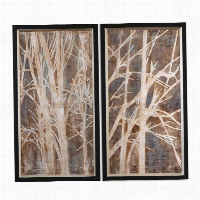 Uttermost Twigs Possession Painted   Art (set Of 2)