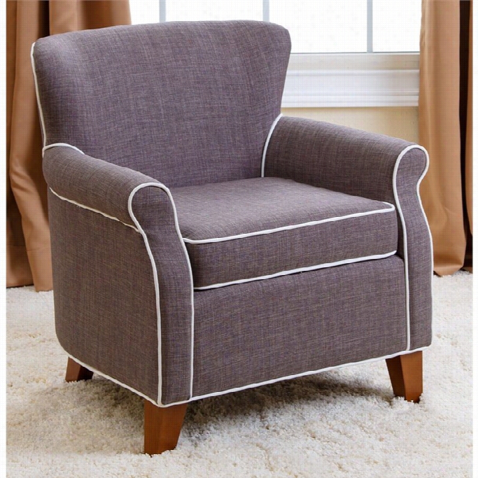 Abbyson Livinng Jackie Kids Fabric Mini Armchair In Gray