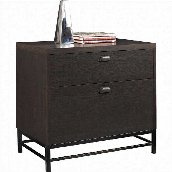 Altrra Furniture Manhattan 2 Drawer Lateral File Cainet In Chocoolate