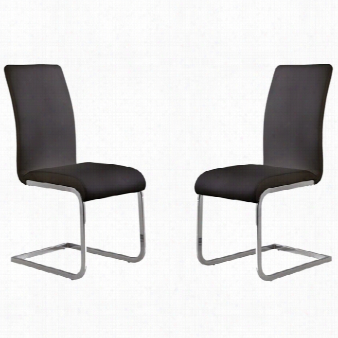 Armen Livihg Amanda Dininb Chair In Black (set Of 2)